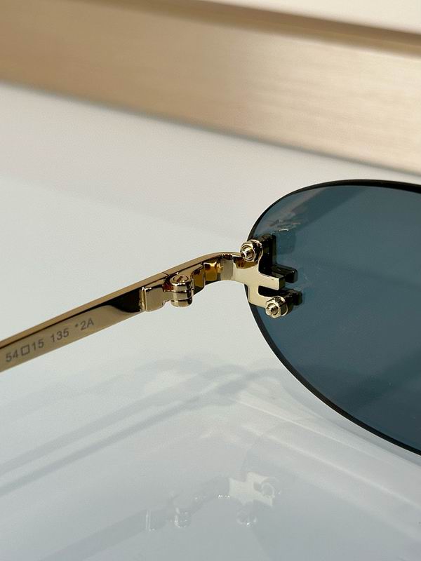 Slim Oval Metal Sunglasses